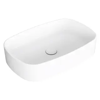 Simas Folio Раковина чаша 60х40 см, без перелива и отверстия под смеситель, цвет: белый глянцевый FO04bi