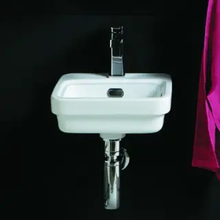 Simas Evolution Раковина подвесная 31х27 см, с переливом, 1 отвер. под смеситель, цвет: белый глянц. EVO13bi*1