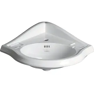 Simas Arcade Раковина угловая 57.5х57.5 см, с переливом, 1 отвер. под смеситель, цвет: белый глянц. AR884bi*1