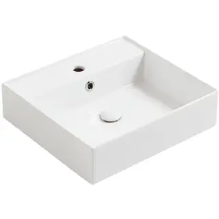 Simas Agile Раковина подвесная 51х46 см, с переливом, 1 отверстие под смеситель, цвет: белый глянц. AG51 bi*1