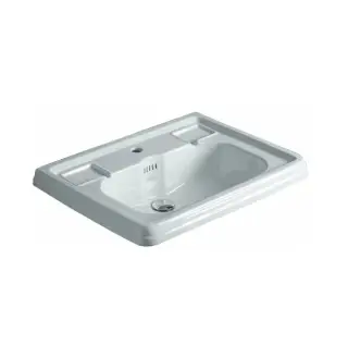 Simas Arcade Раковина подвесная 73х54 см, с переливом, 1 отверстие под смеситель, цвет: белый глянц. AR854bi*1