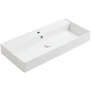 Simas Agile Раковина подвесная 101х46 см, с переливом, 1 отверстие под смеситель, цвет: белый глянц. AG101 bi*1