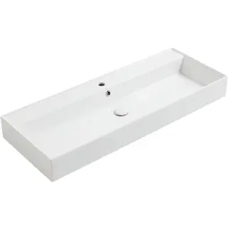 Simas Agile Раковина подвесная 121х46 см, с переливом, 1 отверстие под смеситель, цвет: белый глянц. AG121 bi*1