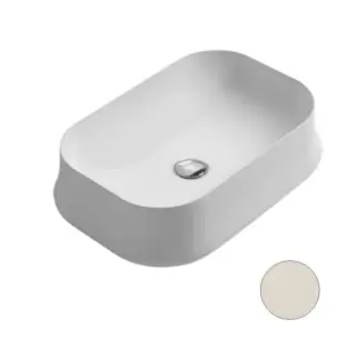 Simas Sharp Раковина чаша 60х42 см, без перелива и отверстия под смеситель, цвет: sabbia matt SH08 Sabbia matt*0