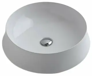 Simas Sharp Раковина чаша d50 см, без перелива и отверстия под смеситель, цвет: белый глянцевый SH01bi*0