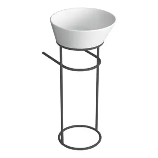 Simas Wave Раковина чаша d42 см, без перелива и отверстия под смеситель, цвет: белый глянцевый WA01 bi*0