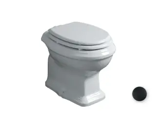 Simas Arcade Унитаз напольный с вертикальным сливом 44х72 см, без крышки-сиденья, цвет: nero AR801nero