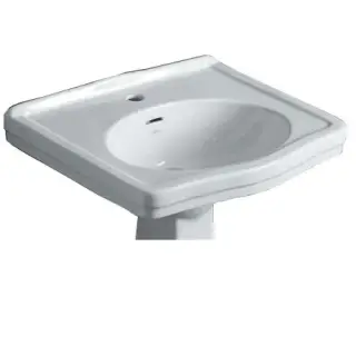 Simas Londra Раковина подвесная 58х45 см, с переливом, 1 отверстие под смеситель, цвет: белый глянц. LO914bi*1