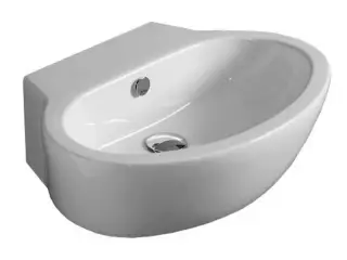 Simas Lft Spazio Раковина подвесная 60х44 см, без перелива и отвер. под смесит., цвет: белый глянц. LFT24bi*0