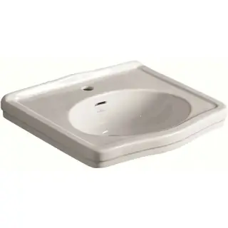 Simas Londra Раковина подвесная 58х45 см, с переливом, 3 отверстия под смеситель, цвет: белый глянц. LO914bi*3