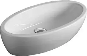 Simas Lft Spazio Раковина чаша 63х33 см, без перелива и отверстия под смеситель, цвет: белый глянц. LFT64bi*0