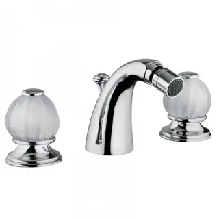 Bongio Rivoli Смеситель для биде 3 отв., цвет хром/Cristallo 00 05503CR00