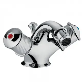 Bongio Impero Смеситель для биде с донным клапаном, цвет золото/Blue and Red Swarovski 65522CR00