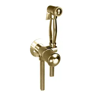 Bongio Смеситель прогрессивный, с гигиенич. душем, держателем, цвет золото 06916OR00