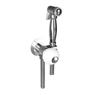 Bongio Rivoli Комплект гигиенический, цвет: хром/ручка Cristallo 00 05916CR00