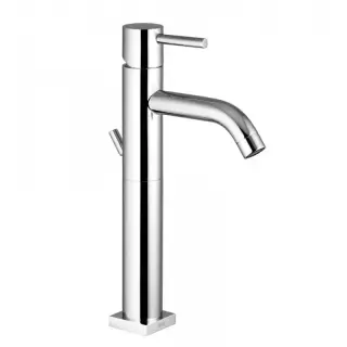 Bongio T-Square Смеситель для раковины с высоким изливом, цвет хром 52532CRPR