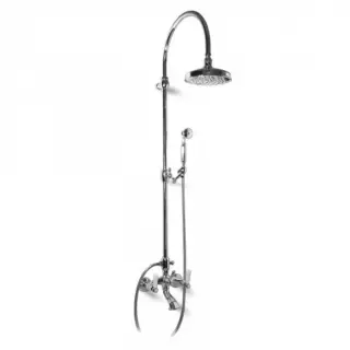 Bongio Oxford Lux Смеситель для ванны, цвет хром/белый фарфор 19536CRDL