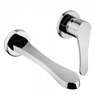 Bongio O'Clock Green Встраиваемый смеситель для раковины, излив 220 см, цвет хром 14538CR22GR