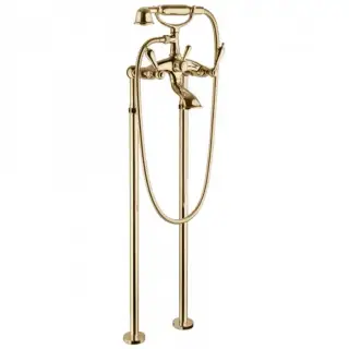 Bongio Capri Смеситель для ванны в комплекте с ручным душем, цвет золото 17528OR00
