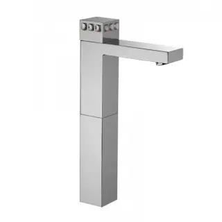 Bongio Pure Glam Смеситель для раковины высокий, цвет: хром/Swarovski прозрачные 3P532CR01