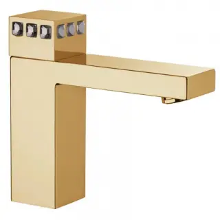 Bongio Pure Glam Смеситель для раковины, цвет золото/Swarovski прозрачные 3P521OR01