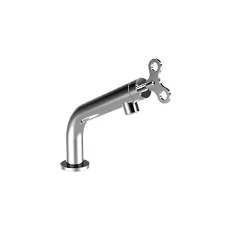 Bongio Acquacarica Смеситель для раковины, с донным клапаном, цвет хром/белый 63321CRBI