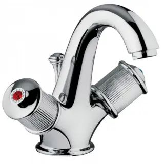 Bongio Impero Смеситель для раковины с донным клапаном, цвет хром/Blue and Red Swarovski 65521CR00