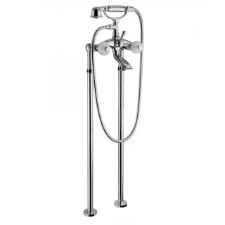 Bongio Rivoli Смеситель для ванны напольный с ножками, цвет: хром/Cristallo 05528CR00