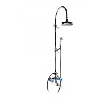 Bongio Rivoli Смеситель для ванны - с изливом, цвет хром/Royal Blue 08 05536CR08D