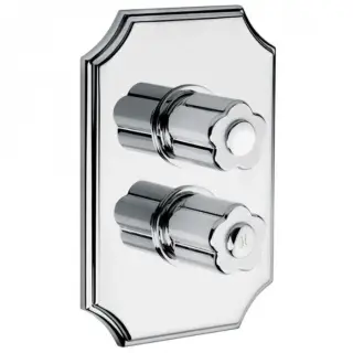 Bongio Fleur Blanc Встраиваемый термостатический смеситель, цвет хром/белый фарфор 11544CR00