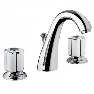 Bongio Fleur Blanc Смеситель для раковины на 3 отв., цвет хром/белый фарфор 11501CR00