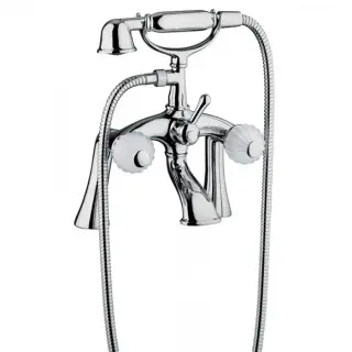 Bongio Rivoli Смеситель на борт ванны, цвет хром/Cristallo 00 05527CR00