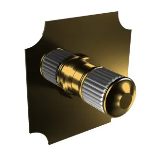 Bongio Cristallo Переключатель на 2 положения, ручка стекло белое, цвет золото 04556OR00EU