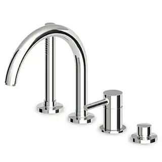 Zucchetti Pan Смеситель на борт ванны, на 4 отв., однорычажный, цвет: хром ZP6502