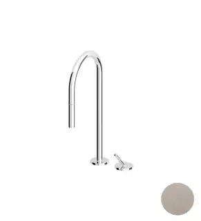 Zucchetti IsyCucina Смеситель для мойки однорыч., на 2 отв., цвет: брашированный никель ZP1266.C3