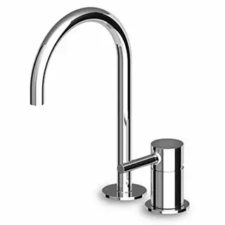 Zucchetti Pan Смеситель для раковины однорыч., с поворотным изливом, на 2 отв., цвет: хром ZP6223