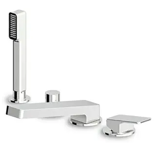 Zucchetti Jingle Смеситель на борт ванны, на 4 отв., однорычажный, цвет: хром ZIN450