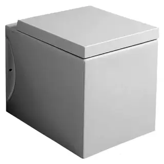 Simas Frozen Унитаз напольный 37,5х51 см, универсальный слив, цвет: белый глянцевый FZ01bi