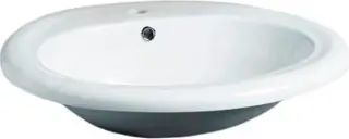 Simas Top e lavabi d'Arredo Раковина встраиваемая 63х56 см, отвер. под смеситель, цвет: белый глянц. S51 bi*1