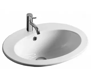 Simas Top e lavabi d'Arredo Раковина встраиваемая 53,5х45 см, 1 отвер. под смес., цвет: белый глянц. S52bi*1