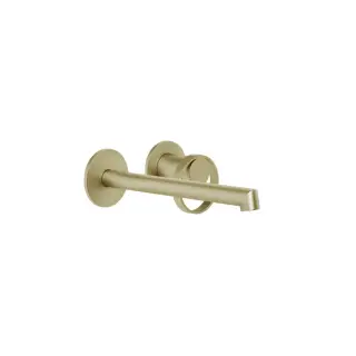 Gessi Anello Внешняя часть смесителя с изливом 19,4-21,4 см, цвет: brushed brass PVD 63383#727