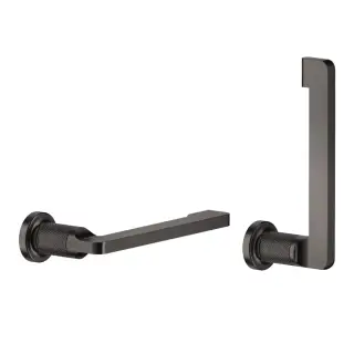Gessi Inciso Держатель для туалетной бумаги вертик. или горизонт., цвет: black metal brushed PVD 58455#707