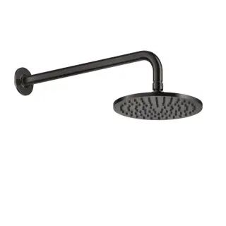 Gessi Inciso Верхний душ, d20cм, с держателем 40 см, цвет: black metal brushed PVD 58148#707