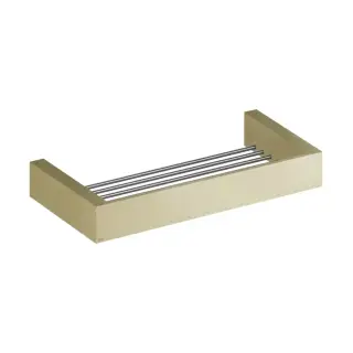 Gessi Rettangolo Полка настенная полка 30 см, цвет: brushed brass PVD 20947#727