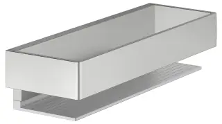 Keuco Edition 11 Корзинка для душа 30х9,5 см, подвесная, цвет: нержавеющая сталь/алюминий 11158 210000