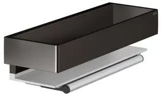 Keuco Edition 11 Корзинка для душа со встроенным стеклоочестителем, подвес., цвет:титан черный/алюм. 11159 350000