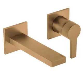 Keuco Edition 11 Смеситель для раковины рычажный, на 2 потреб., излив 26,5 см, встр., цвет:бронза 51116 030202