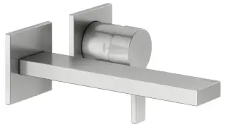 Keuco Edition 11 Смеситель для раковины рычаж., 2 потреб., излив 18,7см, встр., цвет: нерж. Сталь 51116 210200