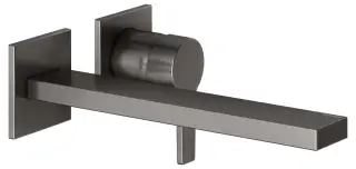 Keuco Edition 11 Смеситель для раковины рычаж., 2 потреб., излив 26,5см, встр., цвет:титан черный 51116 350202