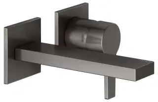 Keuco Edition 11 Смеситель для раковины рычаж., 2 потреб., излив 21,9см, встр., цвет:титан черный 51116 350201